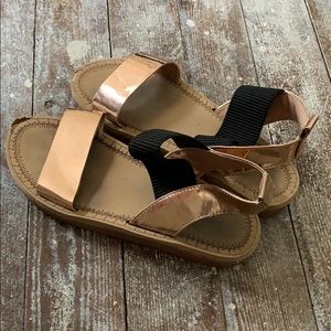 Rose Gold BAMBOO sandals